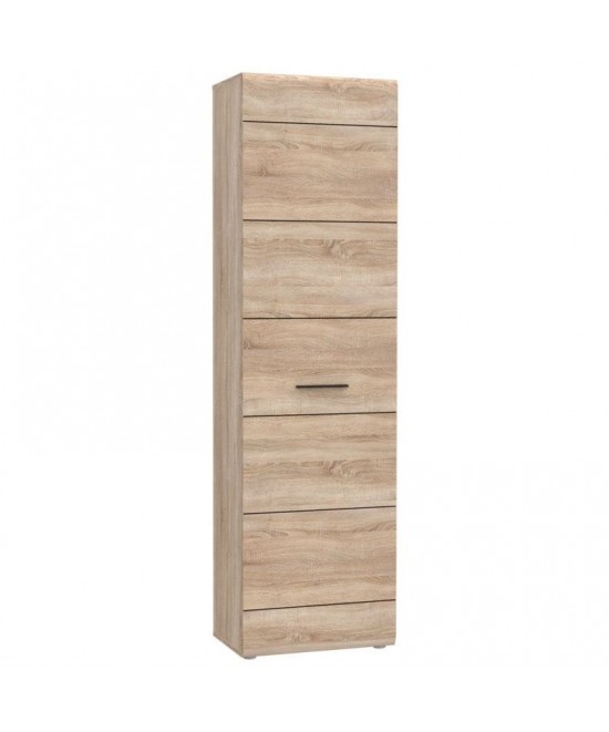 Ντουλάπα Μονόφυλλη Εισόδου Solo 55x34x197 Sonoma Wenge και MDF