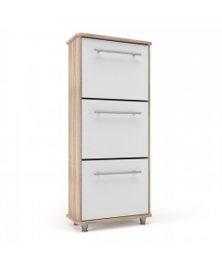 Παπουτσοθήκη Niag 5803D 58x26.5x132εκ Σονόμα-Λευκή