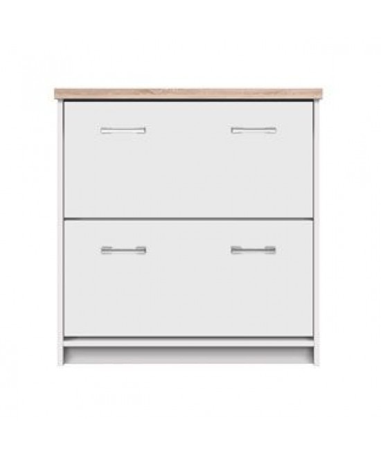 Παπουτσοθήκη Top Mix 80x27x85cm Λευκή-Σονόμα