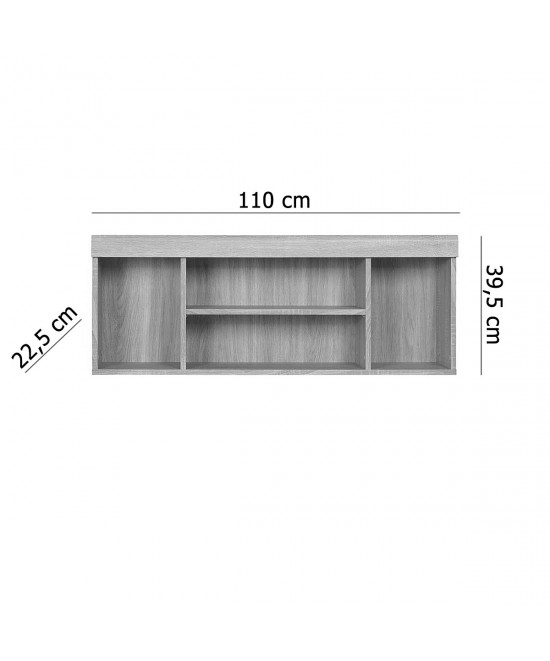 Ράφι Damis 110x22.5x39.5εκ Σονόμα Κρεμαστό με mdf Λεπτομέρεια