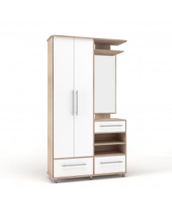 Σετ εισόδου-χωλ Niag 580 113x37.5x198εκ Λευκό-Σονόμα