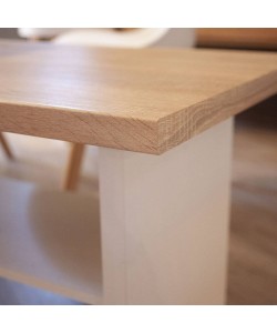 Τραπέζι Σαλονιού Law Σονόμα-Λευκό115x55cm.