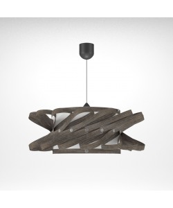 Φωτιστικό Κρεμαστό Majorka Μονόφωτο Γκρί (PP+PVC) Ε27 58x58x80cm