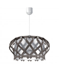 Φωτιστικό Κρεμαστό Venice Μονόφωτο Γκρί (PP+PVC) Ε27 42x42x80cm