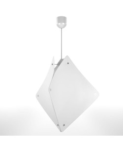 Φωτιστικό Κρεμαστό Zadar Μονόφωτο Λευκό (PP+PVC) Ε27 50x50x80cm