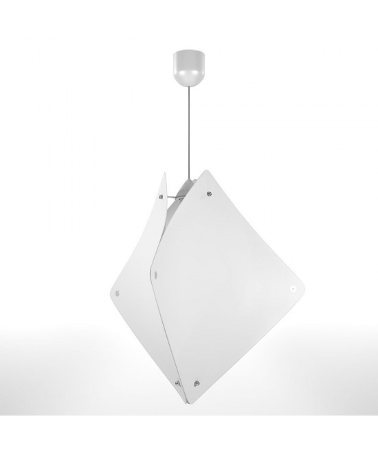 Φωτιστικό Κρεμαστό Zadar Μονόφωτο Λευκό (PP+PVC) Ε27 50x50x80cm Φωτιστικό Κρεμαστό Zadar Μονόφωτο Λευκό (PP+PVC) Ε27 50x50x80cm