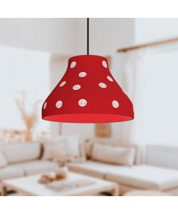 Φωτιστικό Κρεμαστό Γυάλινο Watermelon Μονόφωτο Κόκκινο Ε27 Φ24x70cm