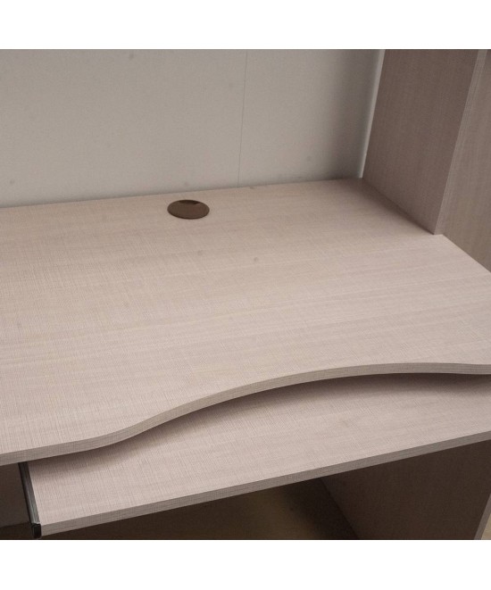 Γραφείο Cross Λευκό Latte-Mόκκα 120x59,2x202εκ Γραφείο Cross Λευκό Latte-Mόκκα 120x59,2x202εκ