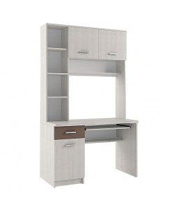 Γραφείο Cross Λευκό Latte-Mόκκα 120x59,2x202εκ