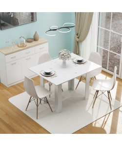 Τραπέζι Κουζίνας Family Λευκό-Ανθρακί 90x60x77cm