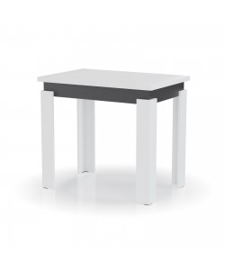 Τραπέζι Κουζίνας Family Λευκό-Ανθρακί 90x60x77cm