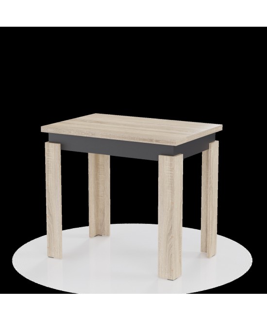 Τραπέζι Κουζίνας Family Σονόμα-Ανθρακί 90x60x77cm