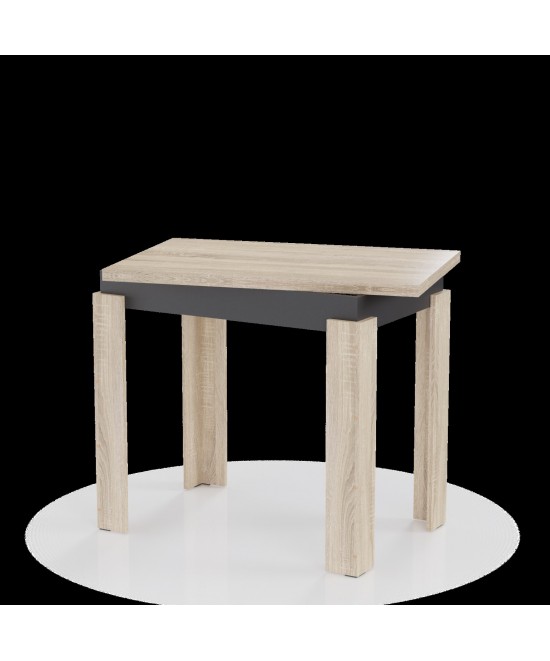 Τραπέζι Κουζίνας Family Σονόμα-Ανθρακί 90x60x77cm