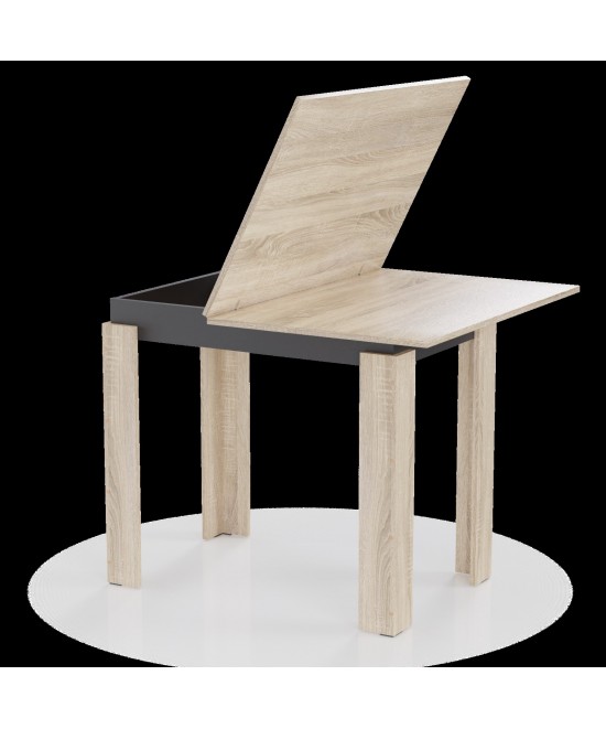 Τραπέζι Κουζίνας Family Σονόμα-Ανθρακί 90x60x77cm