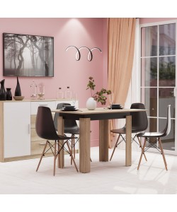 Τραπέζι Κουζίνας Family Σονόμα-Ανθρακί 90x60x77cm