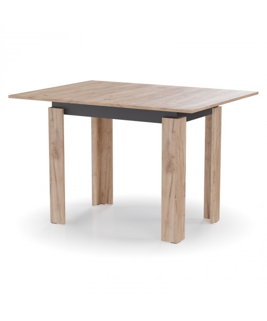 Τραπέζι Κουζίνας Family Χρυσό Δρυς-Ανθρακί 90x60x77cm