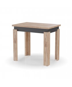 Τραπέζι Κουζίνας Family Χρυσό Δρυς-Ανθρακί 90x60x77cm