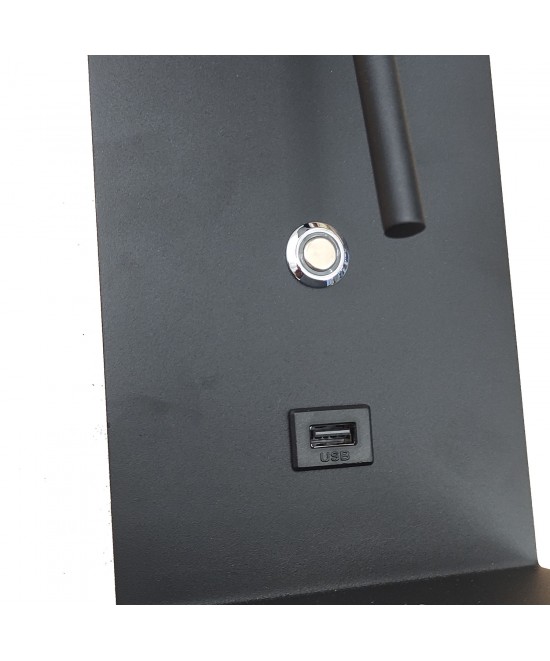 Φωτιστικό Τοίχου Led 3W 3000K Μαύρο 12x16.5x22.5cm Φωτιστικό Τοίχου Led 3W 3000K Μαύρο 12x16.5x22.5cm