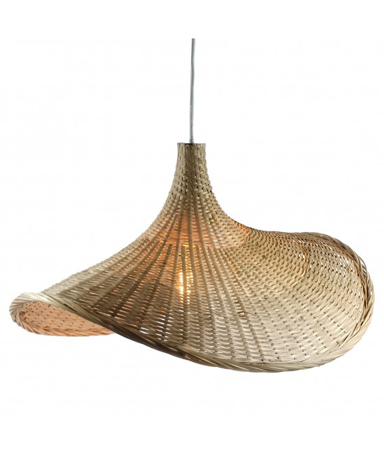 Κρεμαστό Μονόφωτο Φωτιστικό Ψάθα Ε27 57x34x140cm Κρεμαστό Μονόφωτο Φωτιστικό Ψάθα Ε27 57x34x140cm