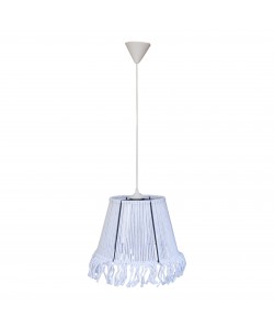 Φωτιστικό Κρεμαστό Μονόφωτο Λευκό Ε27 Φ30x85cm