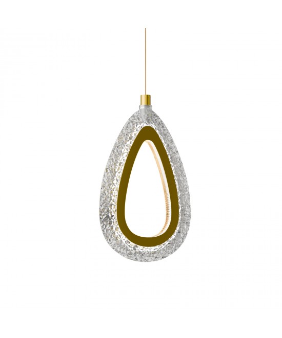 Φωτιστικό Κρεμαστό Led 12W 4000K Χρυσό 13x4x120cm Φωτιστικό Κρεμαστό Led 12W 4000K Χρυσό 13x4x120cm