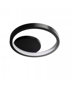 Φωτιστικό Τοίχου Led 12W 4000K Μαύρο 20x6x23cm