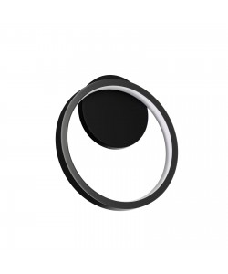 Φωτιστικό Τοίχου Led 12W 4000K Μαύρο 20x6x23cm