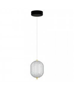 Φωτιστικό Κρεμαστό Led 18W 4000K Χρυσό 15x20x120cm