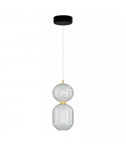 Φωτιστικό Κρεμαστό Led 30W 4000K Χρυσό 15x39x120cm