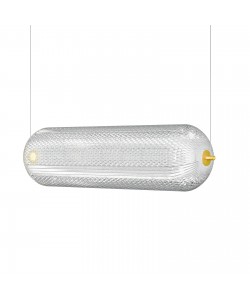 Φωτιστικό Κρεμαστό Ράγα Led 60W 4000K Χρυσό 60x15x120cm