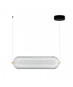 Φωτιστικό Κρεμαστό Ράγα Led 60W 4000K Χρυσό 60x15x120cm