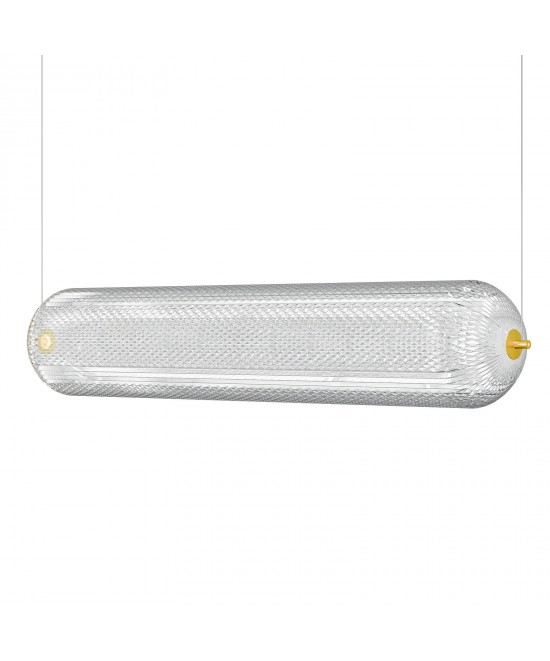 Φωτιστικό Κρεμαστό Ράγα Led 80W 4000K Χρυσό 80x15x120cm