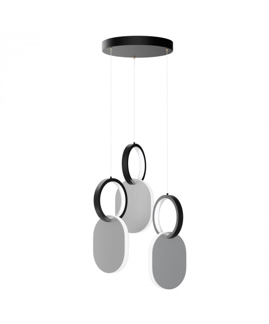 Φωτιστικό Κρεμαστό Symmetric 1G Led 45W Νίκελ Ματ Φ25x120cm Φωτιστικό Κρεμαστό Symmetric 1G Led 45W Νίκελ Ματ Φ25x120cm