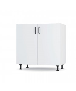 Modest Κάτω Ντουλάπι Νεροχύτη Λευκό 80x48x82cm