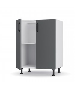 Modest Κάτω Ντουλάπι Ανθρακί 60x48x82cm