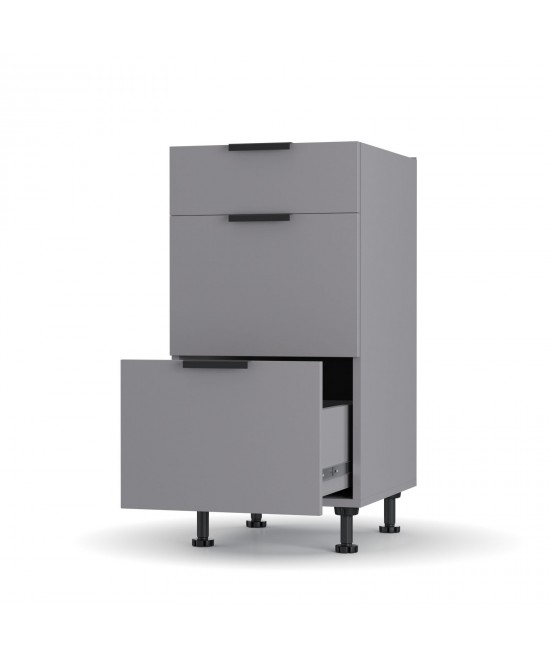 Craft Κάτω Ντουλάπι Συρταριέρα Γραφίτης 40x48x82cm