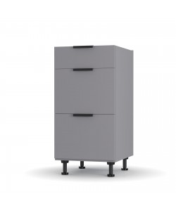 Craft Κάτω Ντουλάπι Συρταριέρα Γραφίτης 40x48x82cm