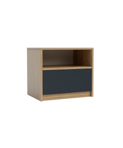 Κομοδίνο Viva Χρυσό Δρυς-Γραφίτη 50x36x41cm