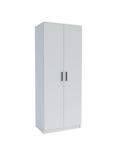 Ντουλάπα Δίφυλλη Simple Λευκή 80x52x205cm