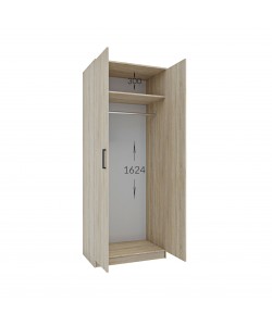 Ντουλάπα Δίφυλλη Simple Σονόμα 80x52x205cm