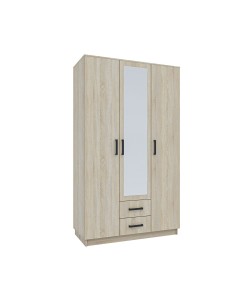 Ντουλάπα Τρίφυλλη Simple 3D2D Σονόμα 120x52x205cm