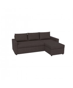 Concept Γωνιακός Καναπές Κρεβάτι με Αναστρέψιμη Γωνία & Αποθηκευτικό Χώρο Καφέ 218x153x80cm