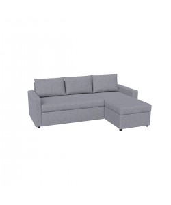 Concept Γωνιακός Καναπές Κρεβάτι με Αναστρέψιμη Γωνία & Αποθηκευτικό Χώρο Γκρι 218x153x80cm