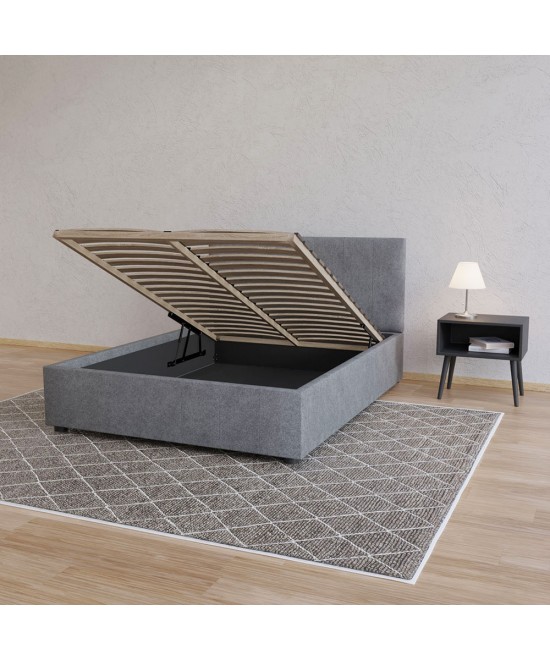 Κρεβάτι Billy Γκρι 140x200cm