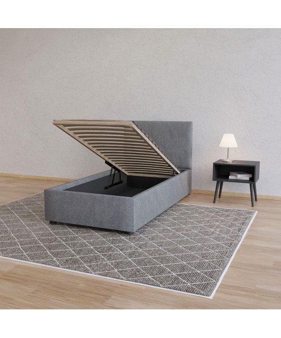 Κρεβάτι Billy Γκρι 90x200cm