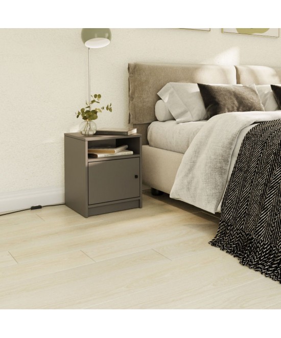 Κομοδίνο Luna Γραφίτης 40x40x50cm