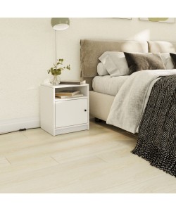 Κομοδίνο Luna Λευκό 40x40x50cm