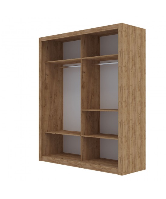 Ντουλάπα Reflex Χρυσό Δρυς 180x60x215cm