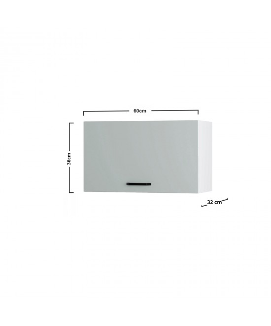 Modest Πάνω Ντουλάπι Απορροφητήρα Γκρι 60x32x36εκ