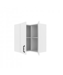 Modest Πάνω Ντουλάπι Γωνιακό Λευκό 60-60x32x72cm